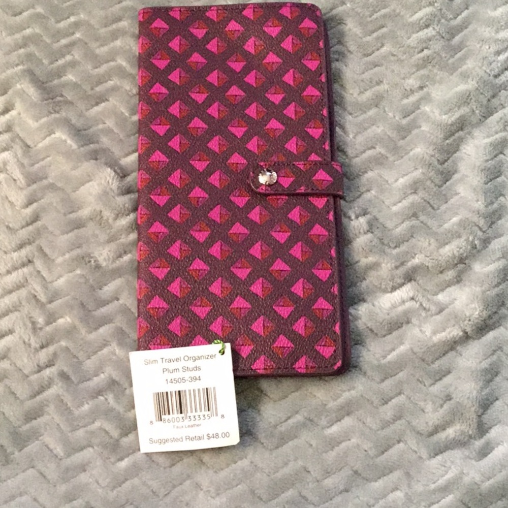 NWT Vera Bradley slim travel organizer
